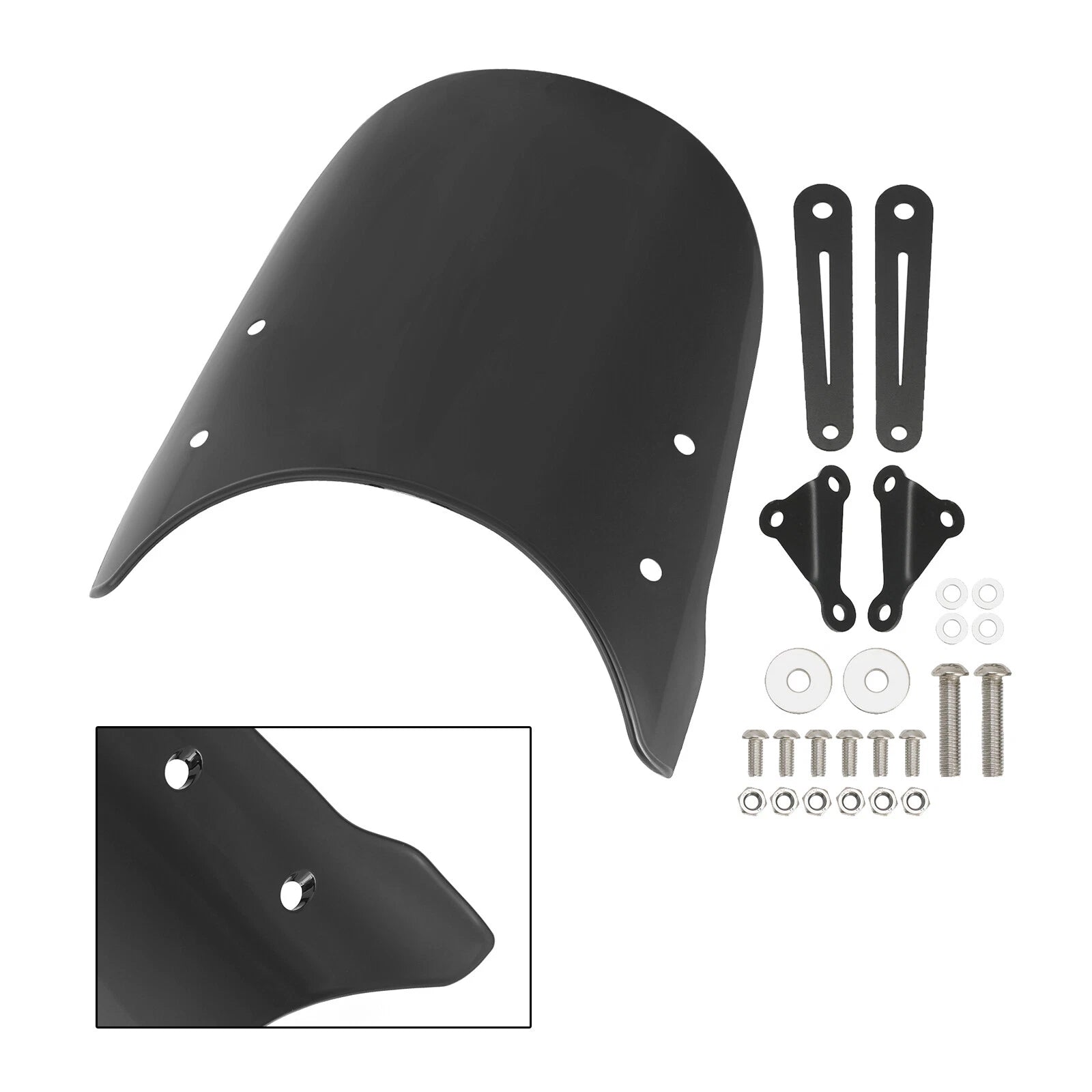 Windshield WindScreen for Moto Guzzi V7 Classic V9 Bobber (2016–2023)