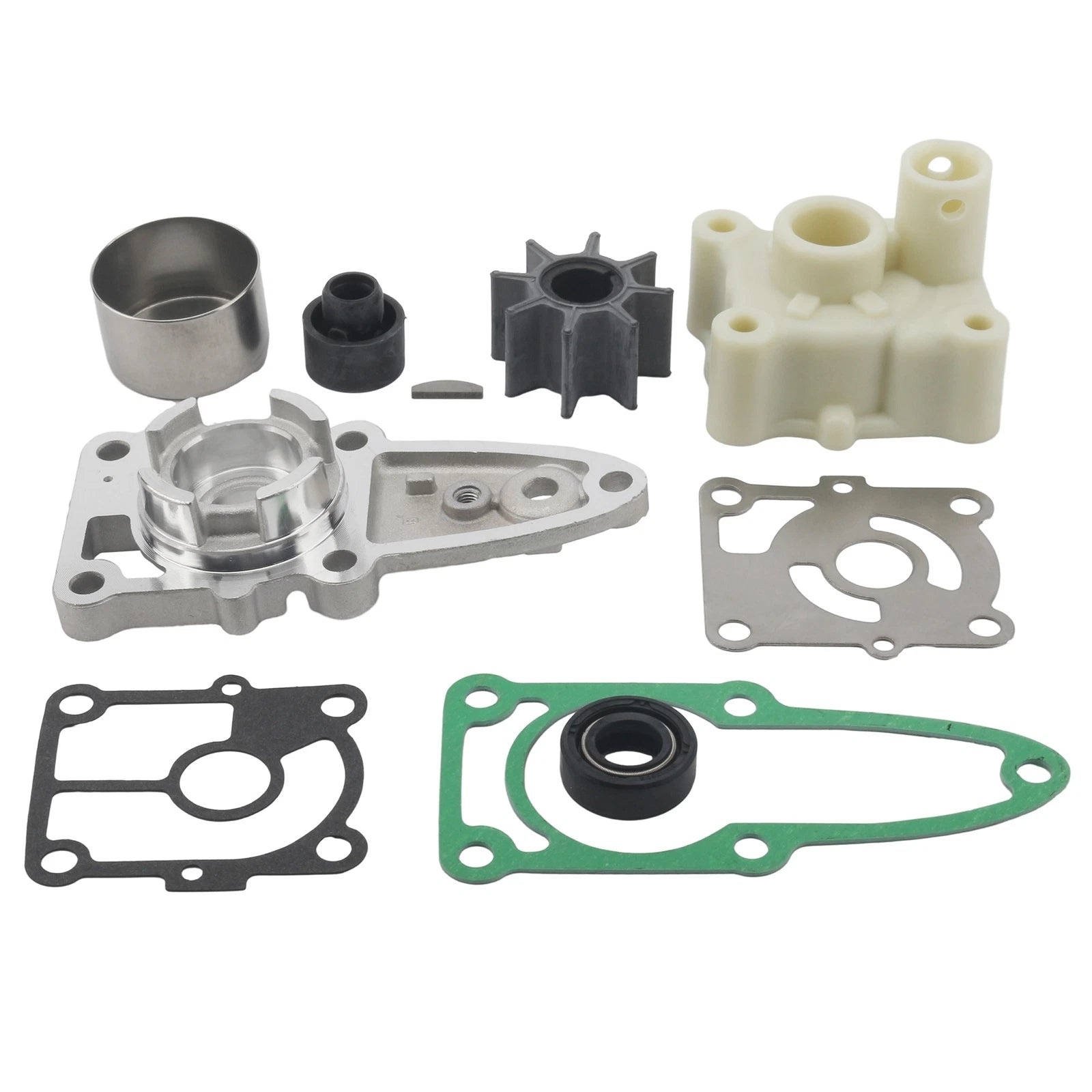 Water Pump Impeller Kit for Mercury Outboard 9.9 10 15 20HP (Repl 8M0135821 8M0137849)