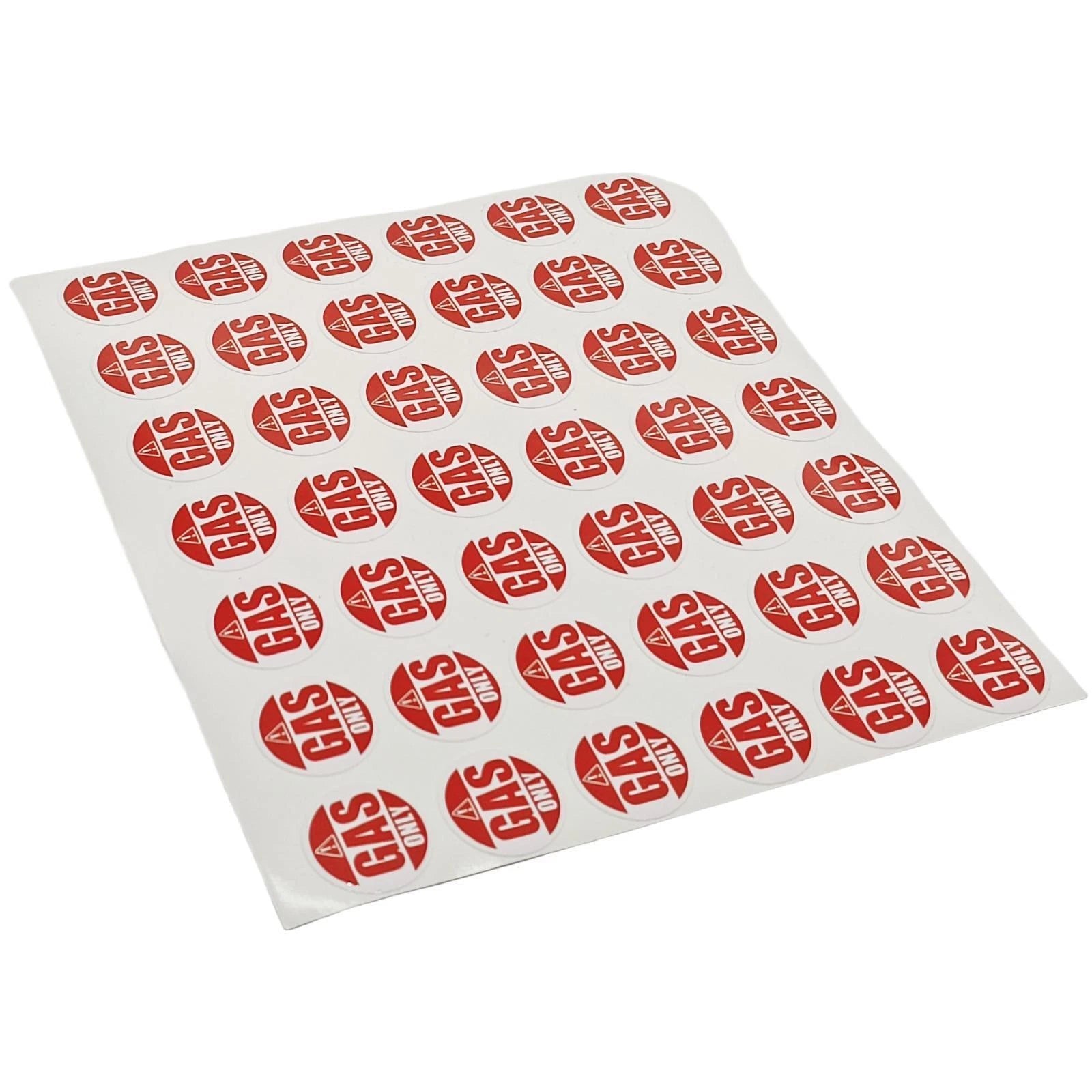 1" Round Stickers for Gas-Operated Generators (Identifying)