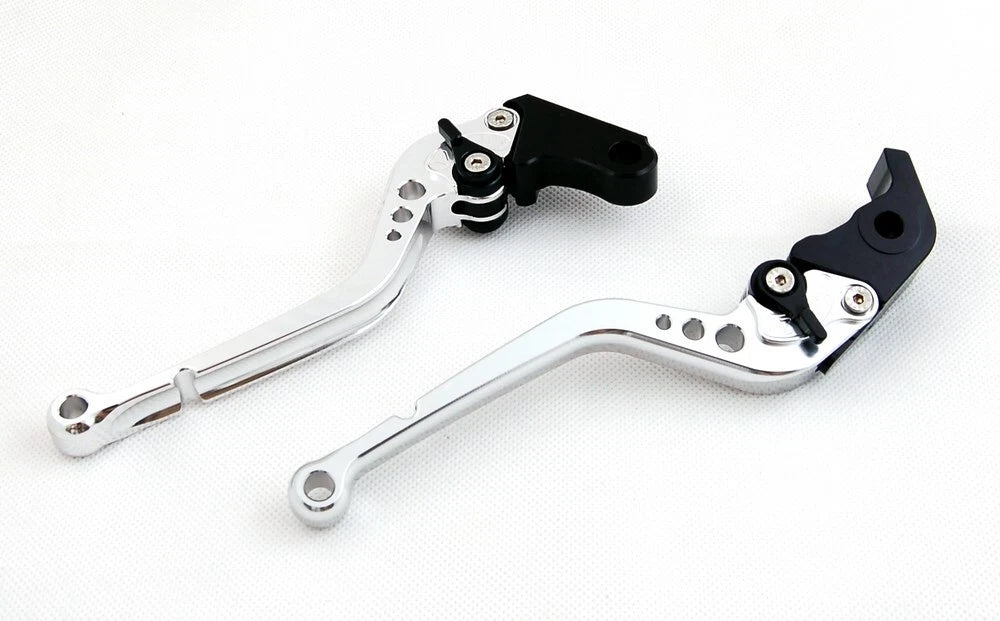 Long Brake Clutch Levers for BMW S1000 RR (2010–2014) Silver