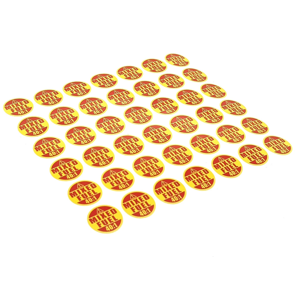 Stickers for Mixed Fuel 40:1 for Gas-Powered Garden Machinery