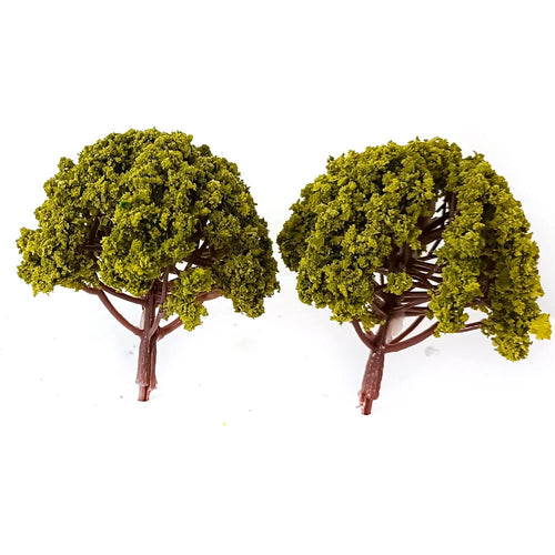 12pcs Model Tree Scenery for Wargame Sand Table Railway
