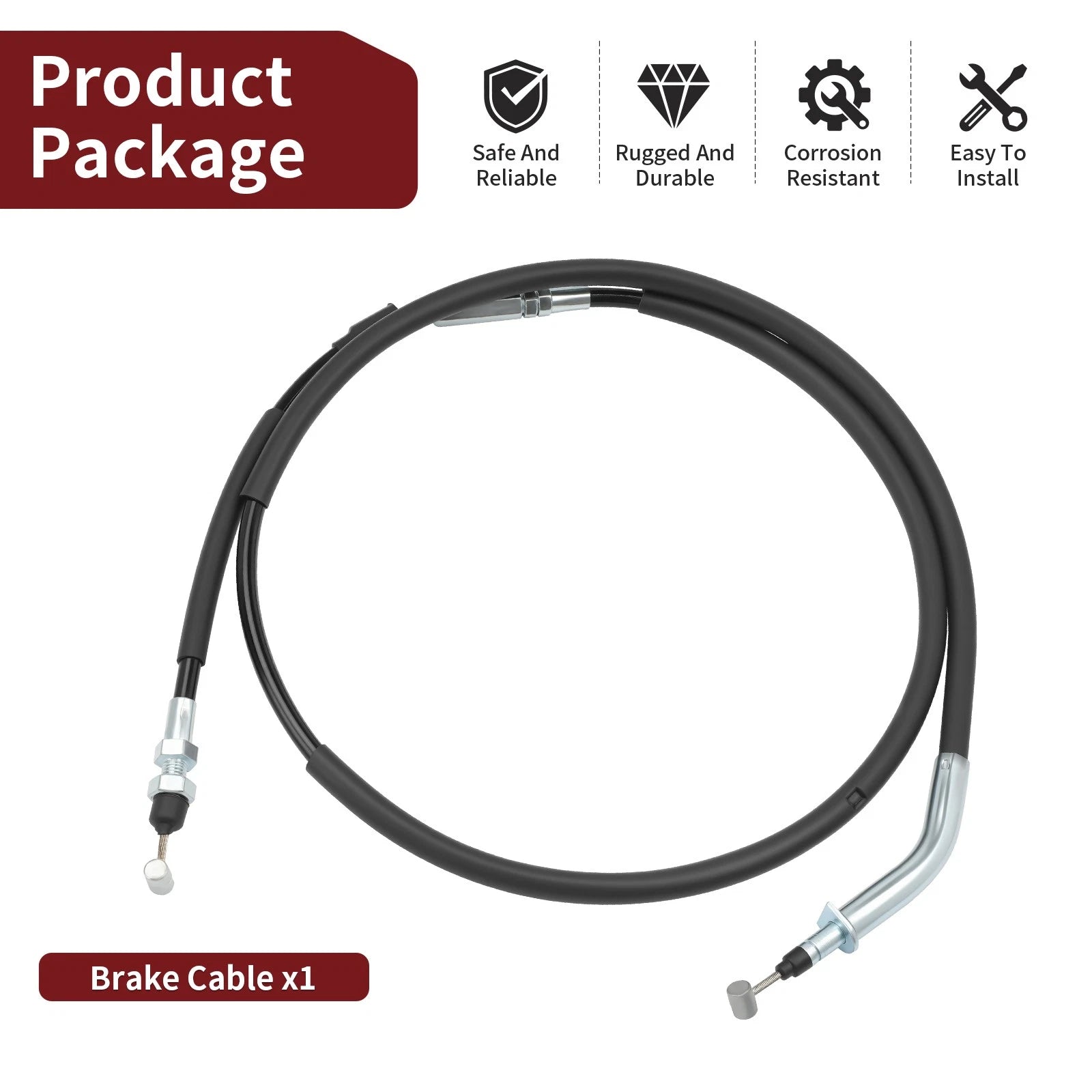 Brake Cable for Yamaha Rhino 700 (2008–2013) 5B4-26341-00-00