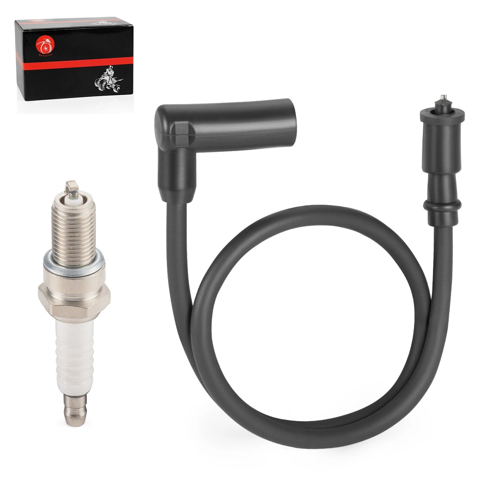 Spark Plug & Wire Cap for Hisun UTV 250 400 450 500, Massimo Gunner 250 (2008–2023)