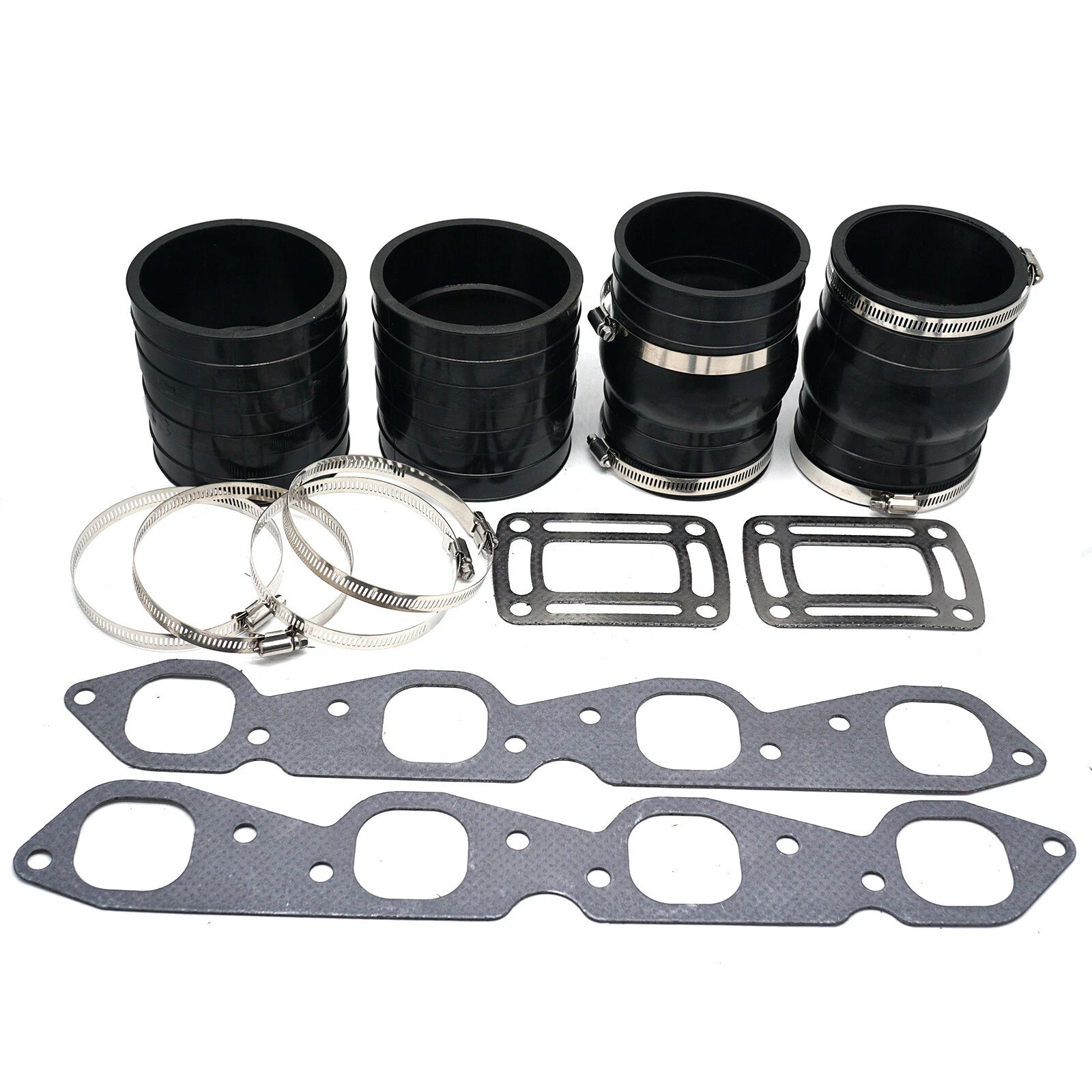Exhaust Manifold Bellow Repair Kit W/Gasket for OMC 7.4 8.2L Sterndrive V8 (3852472)
