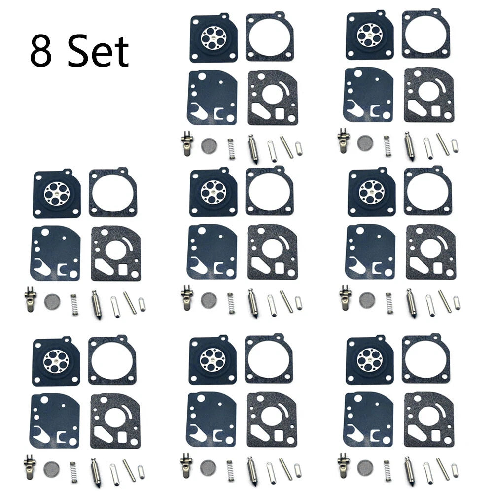 Set of 8 Carburetor Gasket Kit for Zama RB-64 C1U-K47 ECHO SRM 2100 GT2150