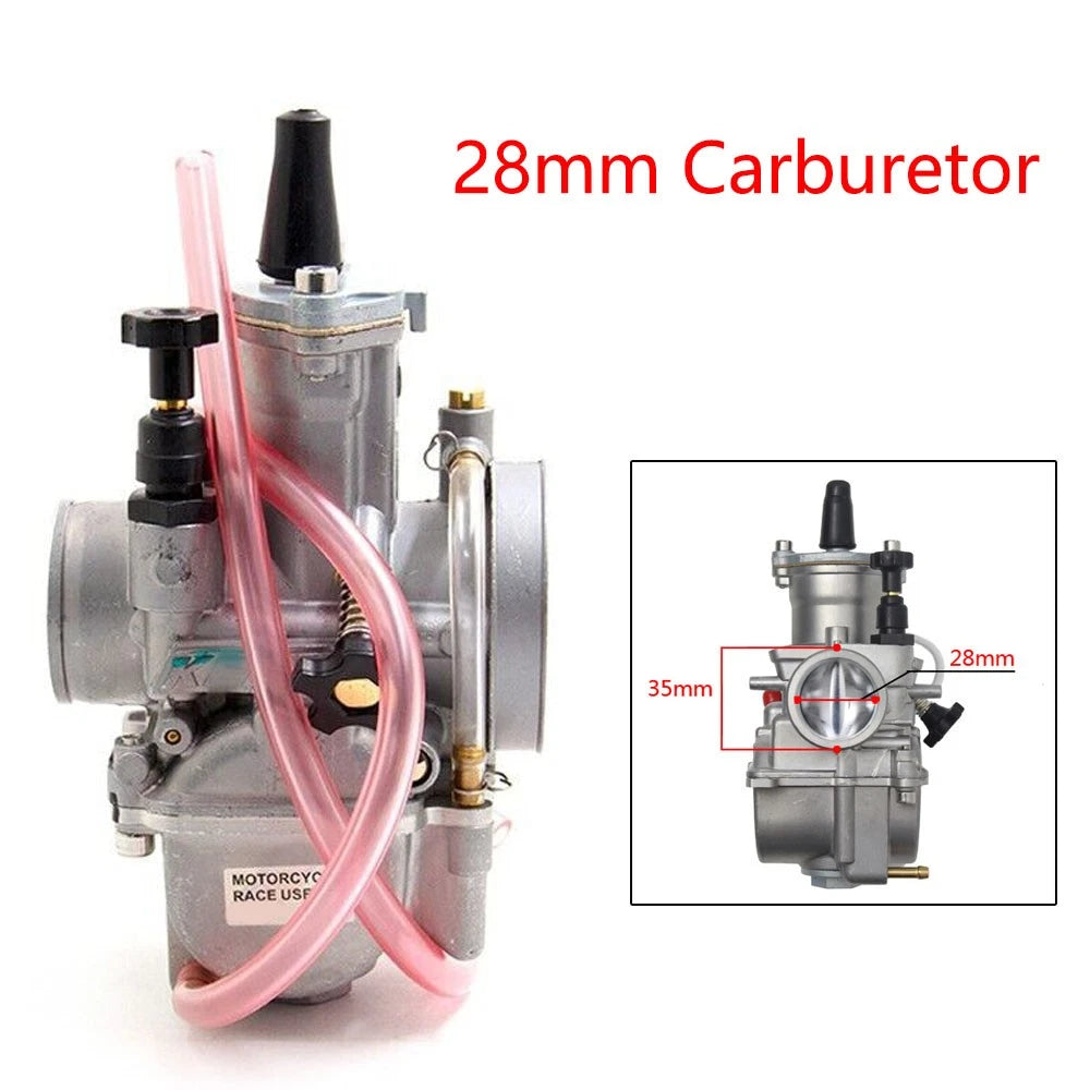 28mm Carburetor for Keihin KOSO OKO PWK28 ATV Go Kart (125-150cc)