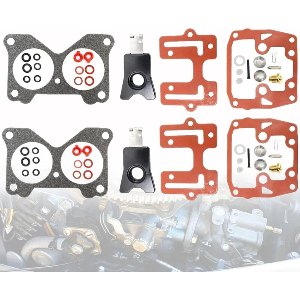 2Pcs Carburetor Rebuild Kit for Johnson Evinrude (Replaces 439076, 18-7046)