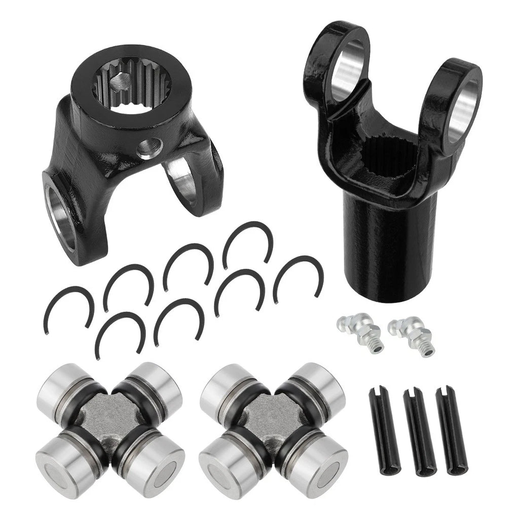 Front Prop Shaft Yoke & U-Joint Set of 2 for Polaris RZR 570 800 900