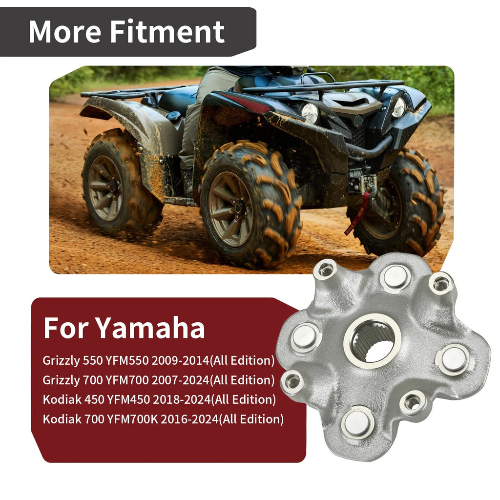 Front Rear Hub for Yamaha Grizzly 550 700 YFM550 YFM700 (2007–2014)