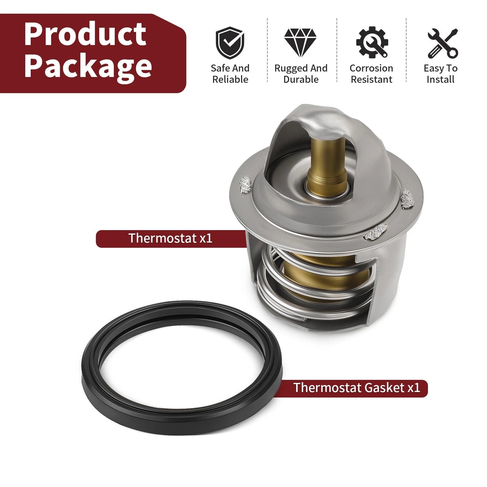 Thermostat for Suzuki Quadsport Z400 LTZ400 LT-Z400Z (2003–2008)
