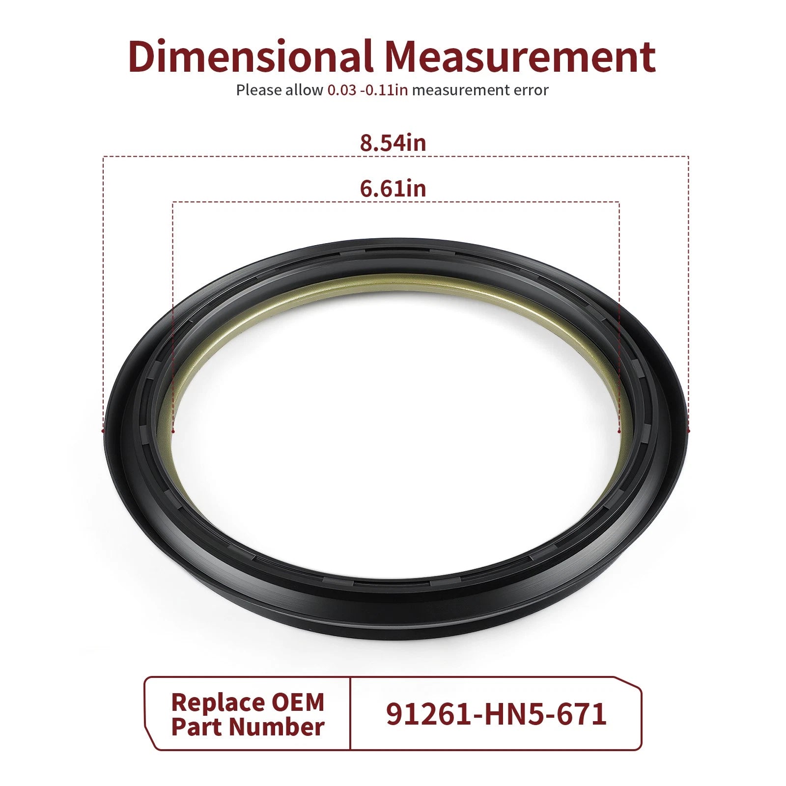 Front Brake Drum Dust Seal for Honda Rancher 350 TRX350FE/FM/TE/TM (2000–2006)