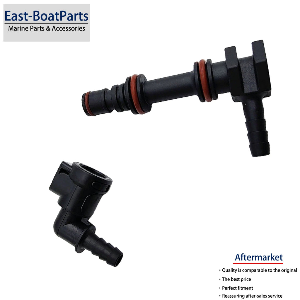 Oil Reservoir Gear Lube Fitting & Connector for Mercruiser (22-861150T02, 22-861163)