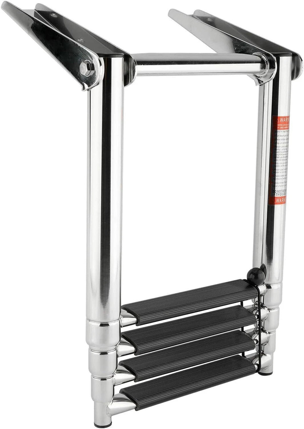 4 Steps Stainless Steel Telescoping Folding Boat Ladder