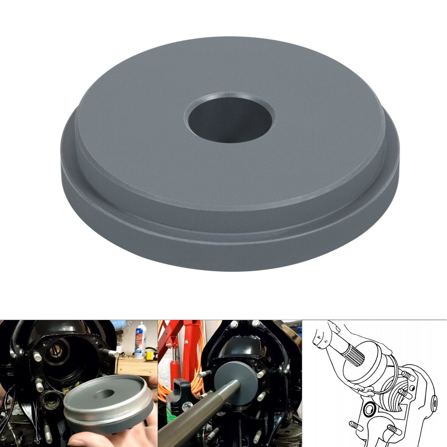 Bellow Retainer Ring Install Driver Tool for Mercruiser Alpha 1 Gen 2 (1991)
