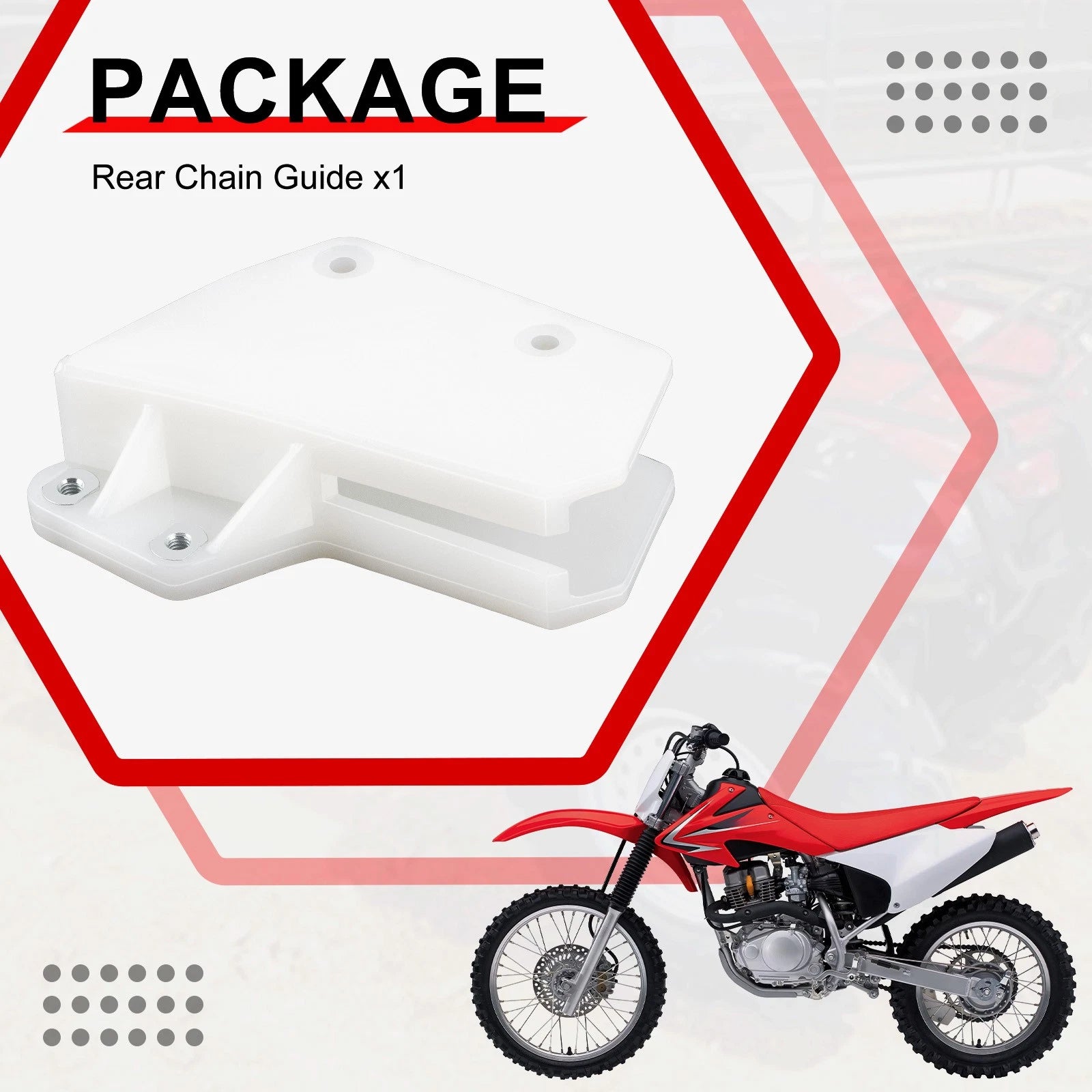 Rear Chain Guide for Honda CRF150F (2003–2017) / CRF230F (2003–2019) / CRF250F (2019–2023)