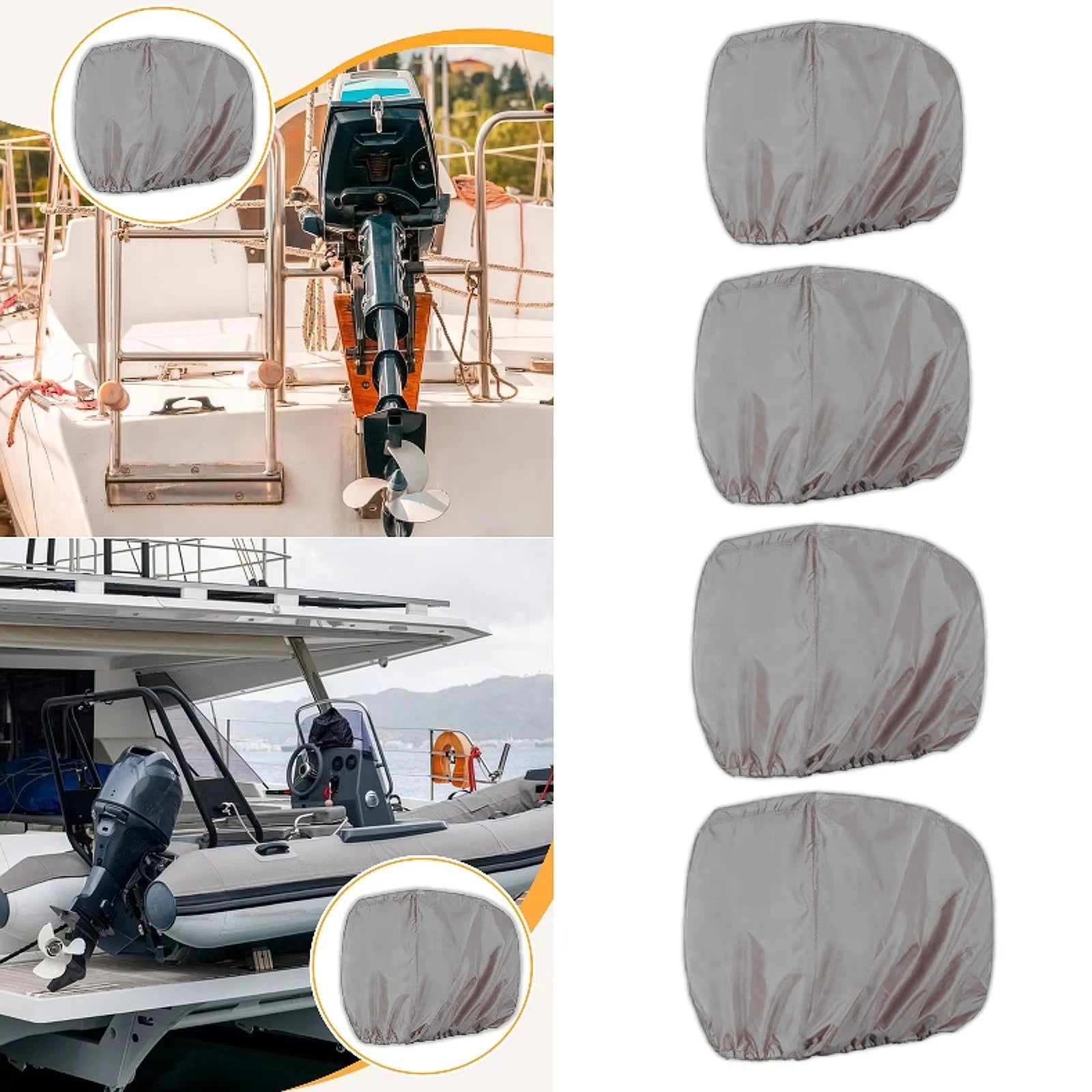 Boat Cover for Evinrude Johnson 30-60 HP (Waterproof)