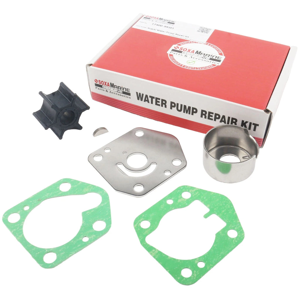 Water Pump Impeller Repair Service Kit for Suzuki 8 9.9 HP (1990–1999) 17400-99J00