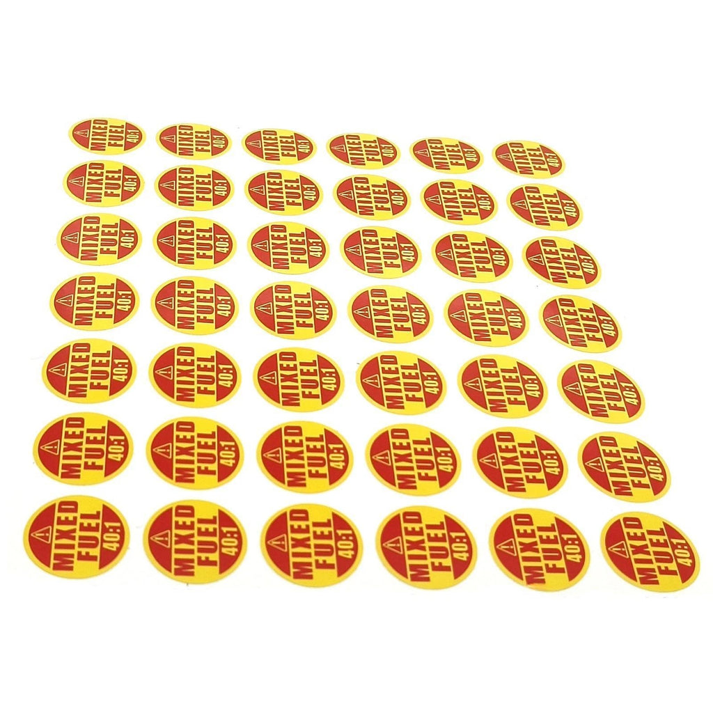 Stickers for Mixed Fuel 40:1 for Gas-Powered Garden Machinery