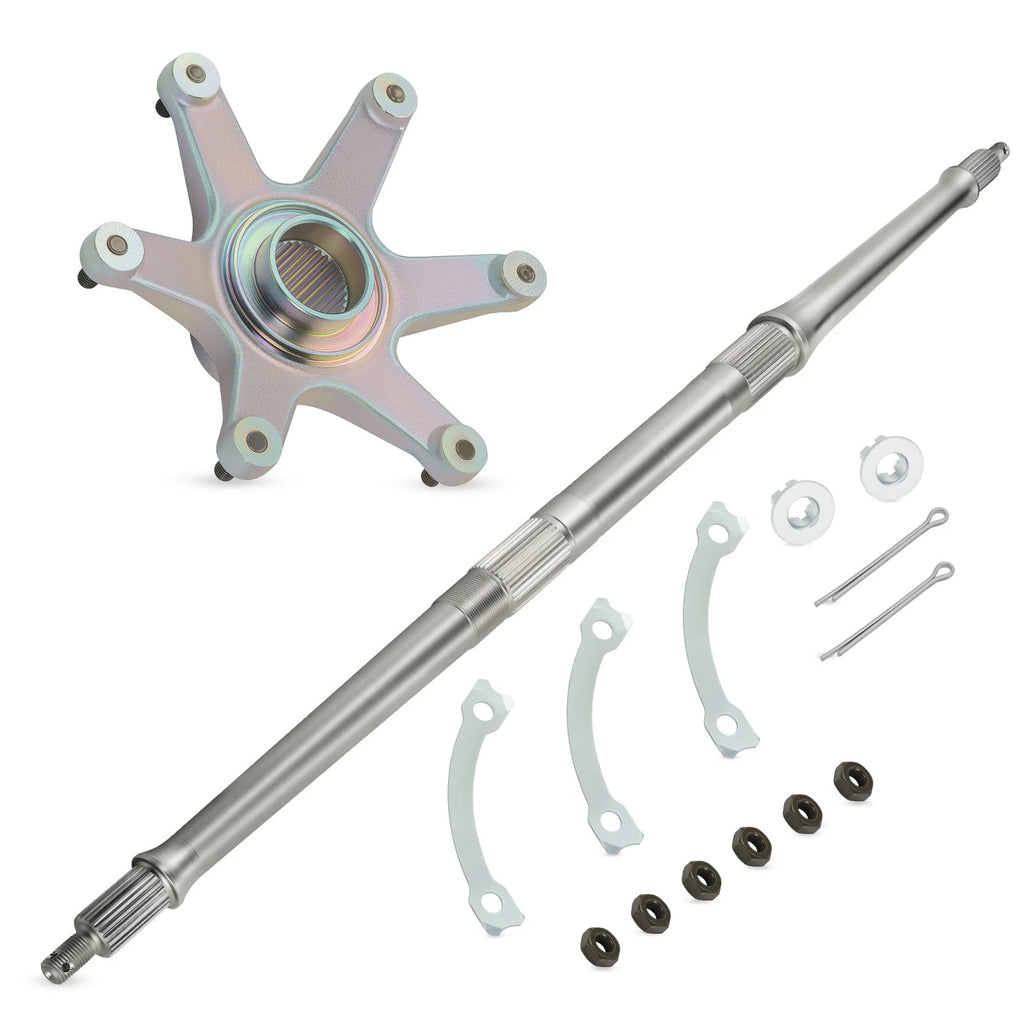 Rear Axle Shaft Kit w/ Sprocket Hub Nuts for Yamaha Tri Z 250 (1985–1986)