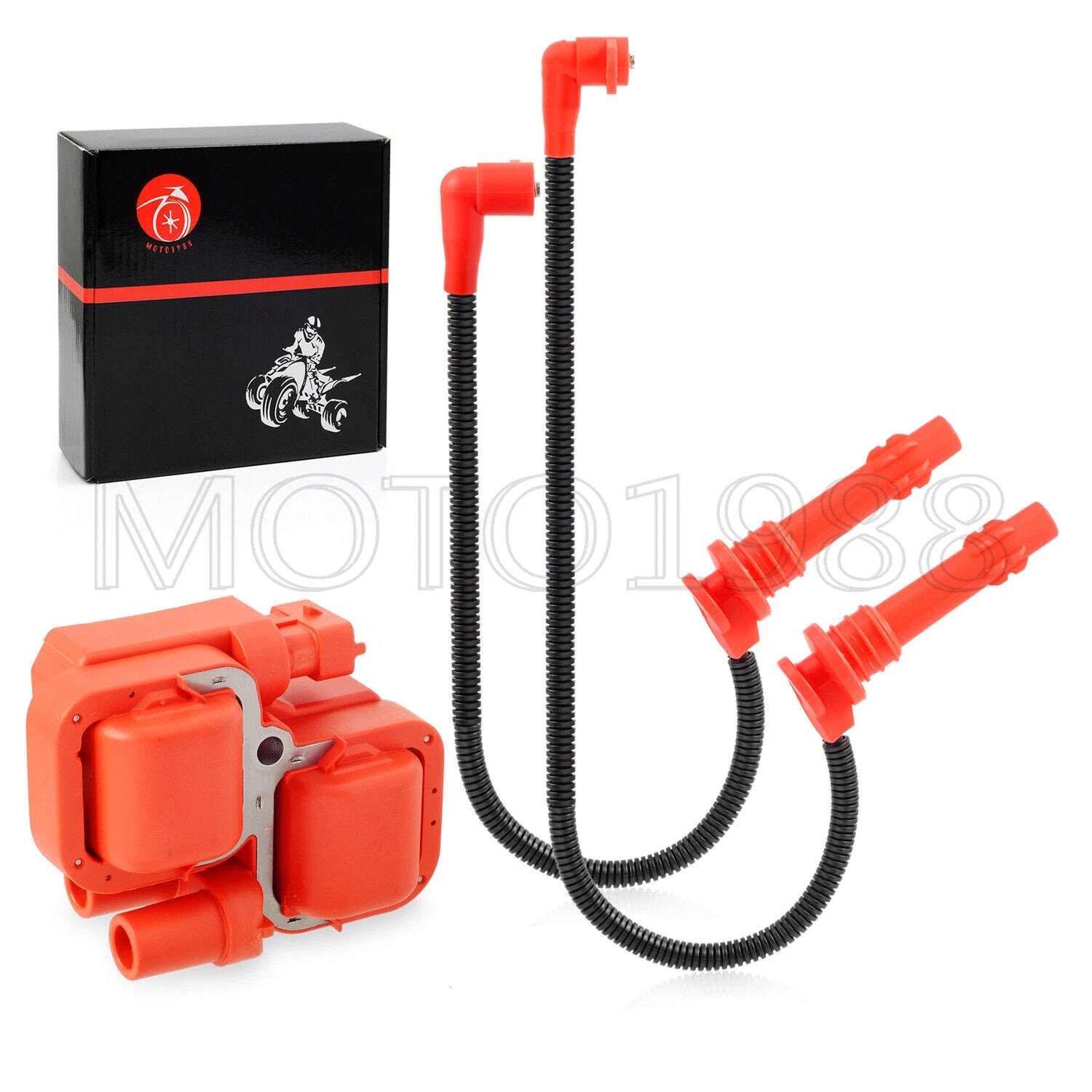 Ignition Coil & Spark Plug Wire Cap for Polaris Ranger XP Crew 900 1000 (2013–2019)