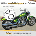Throttle Cable A + B for Honda VTX1300C (2004–2009) 17910-MEM-670, 17920-MEM-670