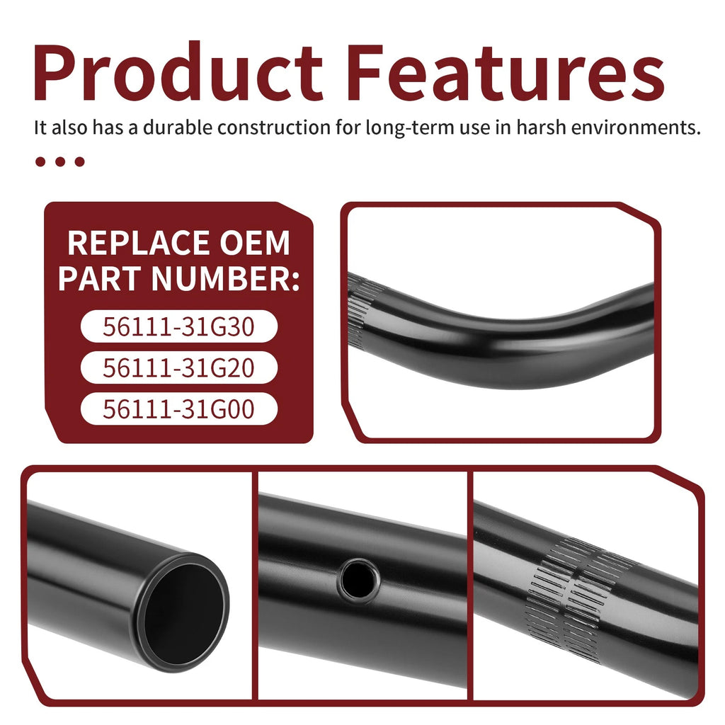 Black Handlebar 56111-31G30 for Suzuki KingQuad 750 LT-A750 (2008–2023)