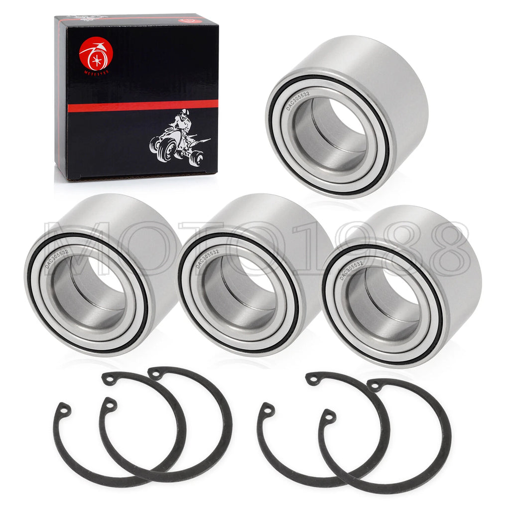 4X Front and Rear Wheel Bearing Kit for Yamaha Grizzly 550 660 700 (2007–2014) 93305-00602