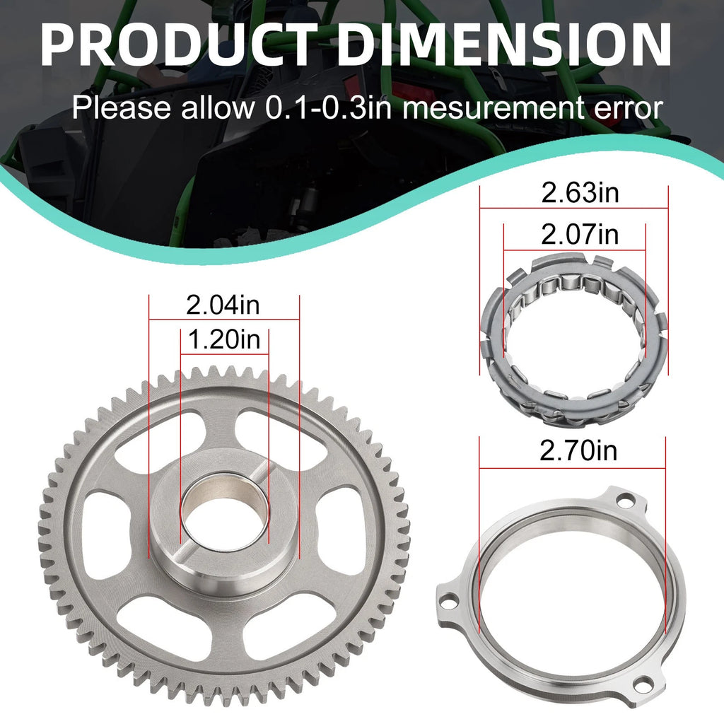 Starter Clutch Idler Gear for Polaris RZR XP 900 (2011–2012) Part# 6230467, 1204184