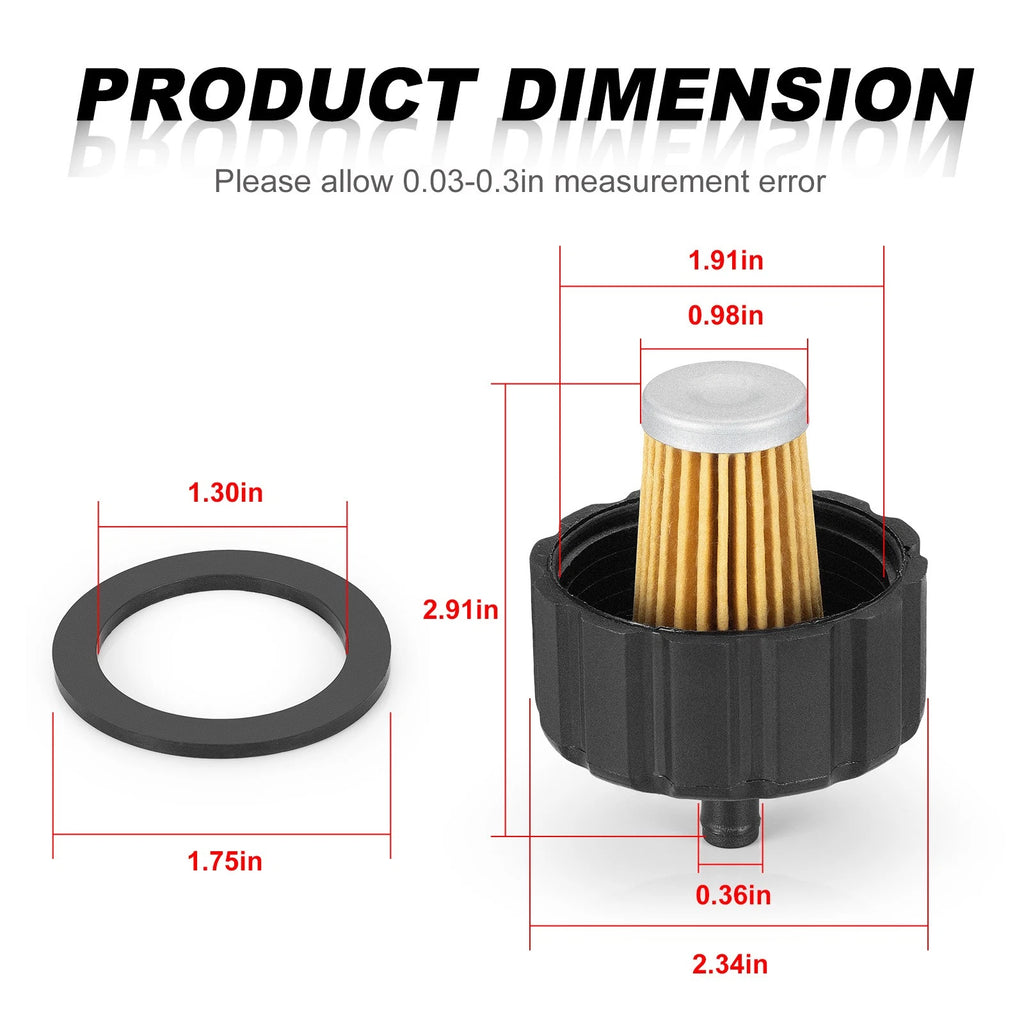 Gas Tank Fuel Filter for Yamaha G9-A (1991–1995), G11-A (1993–2001), G21-A (2001–2004)