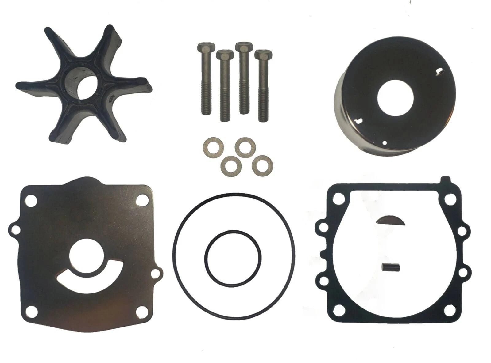 Water Pump Repair Kit for Yamaha 150 175 200 225 (1984–1991) 6G5-W0078-A1-00