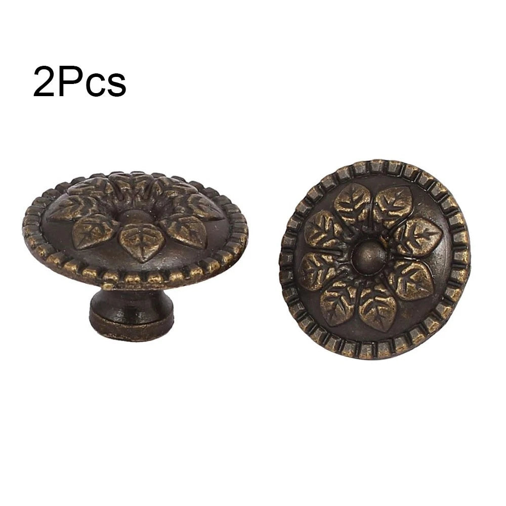 2X Vintage Drawer Cabinet Door Handle Pull Knob Hardware