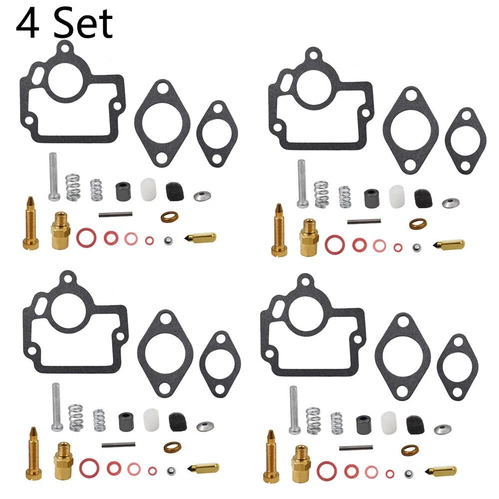 Set of 4 Carburetor Rebuild Kits for International Farmall IH H O4 W4 I4 HV