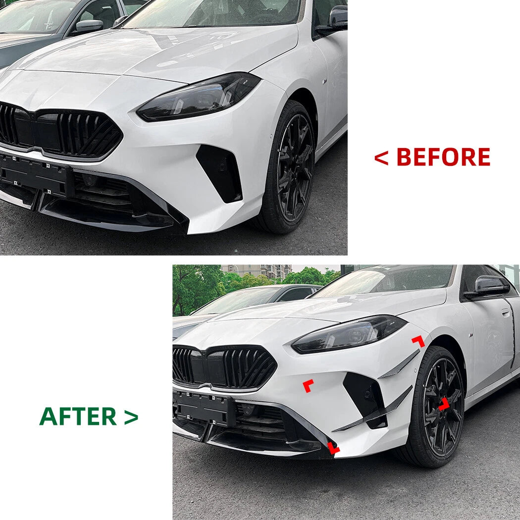 Set of 4 Front Bumper Trim Canards for BMW 1-Series 2-Series (F70 F74)