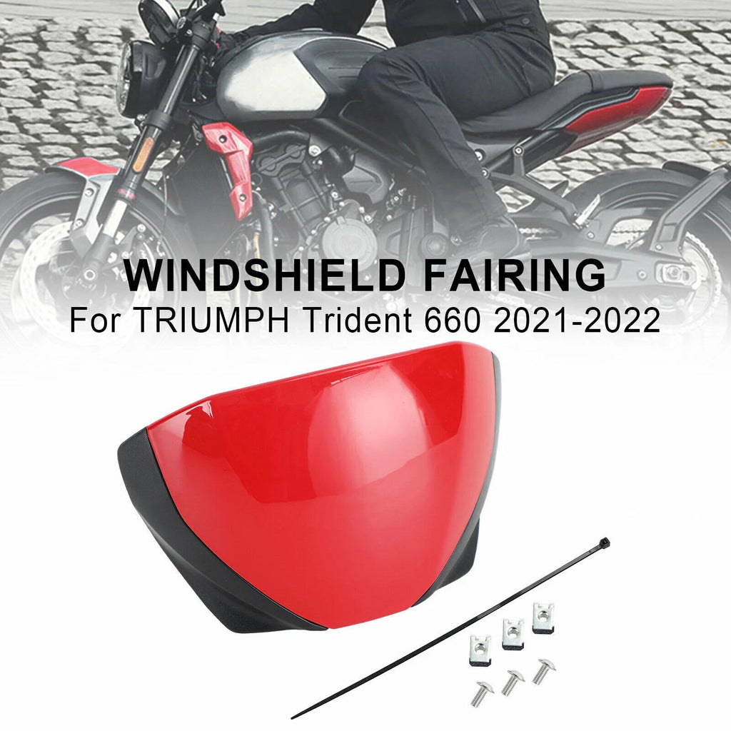 Windshield Fairing Deflector for Triumph Trident 660 (2021–Present) Red T