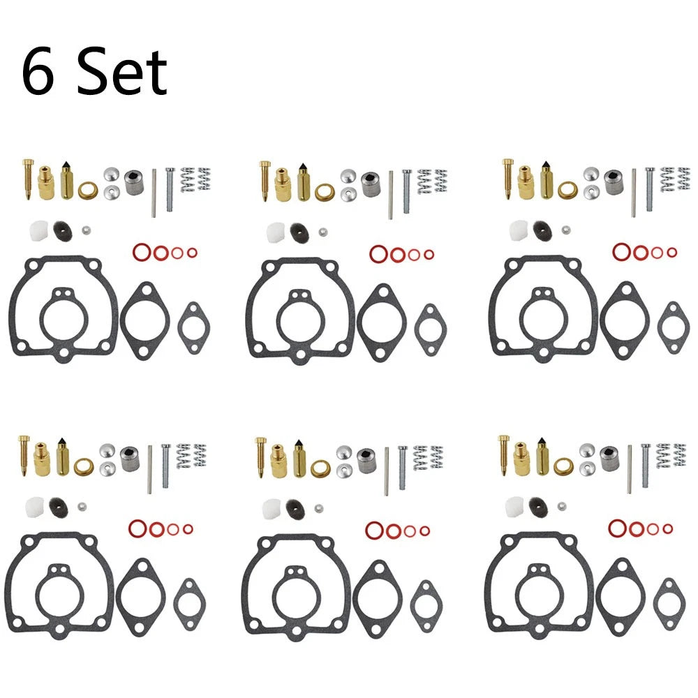 Set of 6 Carburetor Kits for IH Farmall Super H M W4 O4 W6 O6 Tractor