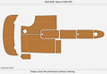 EVA Foam Teak Deck Flooring Pads for Maxum 2400 SR3 (2005)