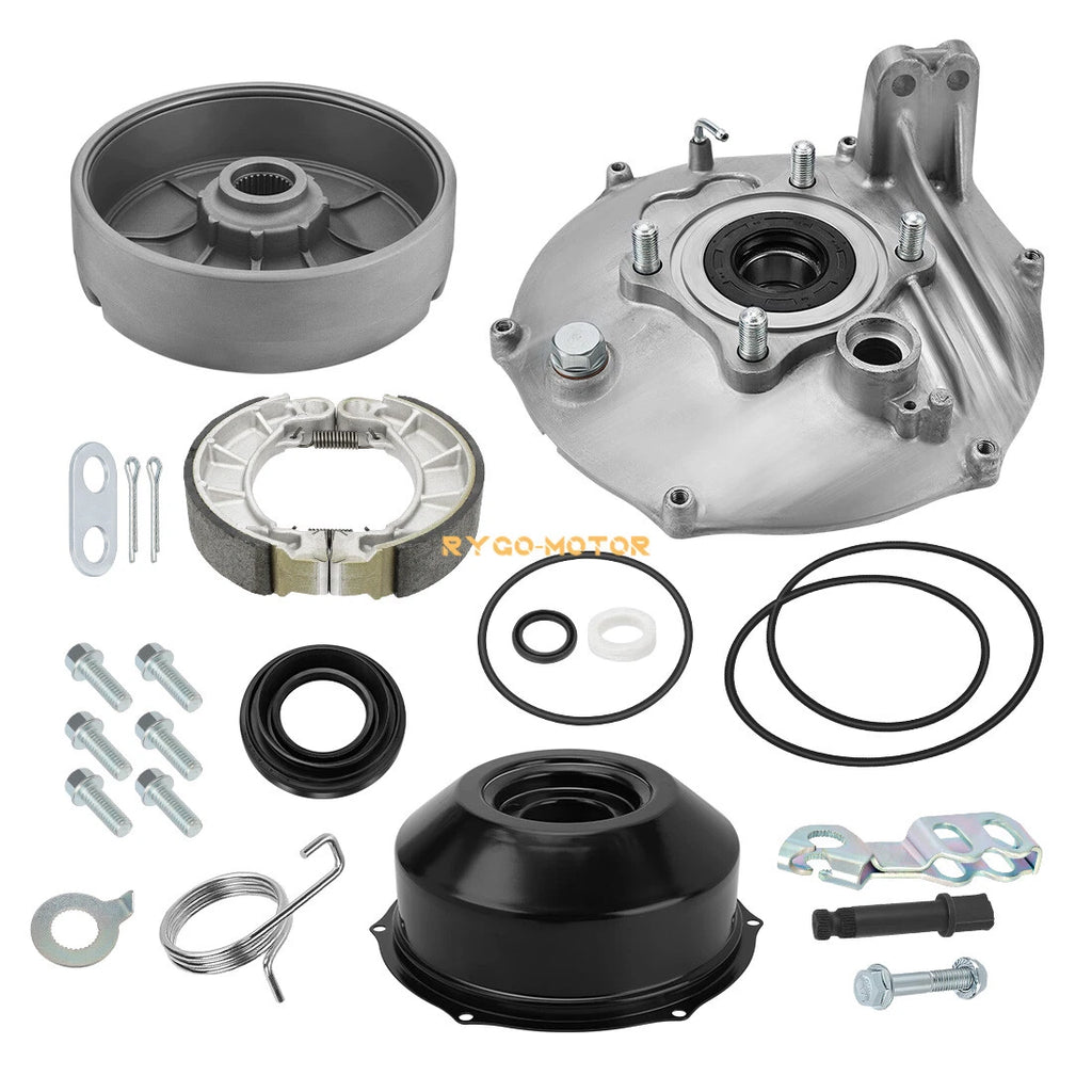 Rear Brake Drum Hub Plate Cover Shoes Seals for Honda TRX450FE/FM (1998–2004)