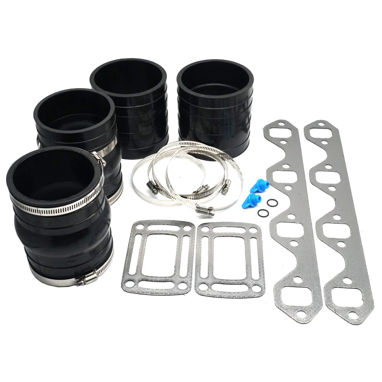 Exhaust Manifold Bellow Hose Kit W/Gasket for OMC 5.0 5.8L V8 (3852696)