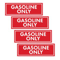 Set of 4 Gasoline Fuel Only Stickers for Boat Fuel Containers