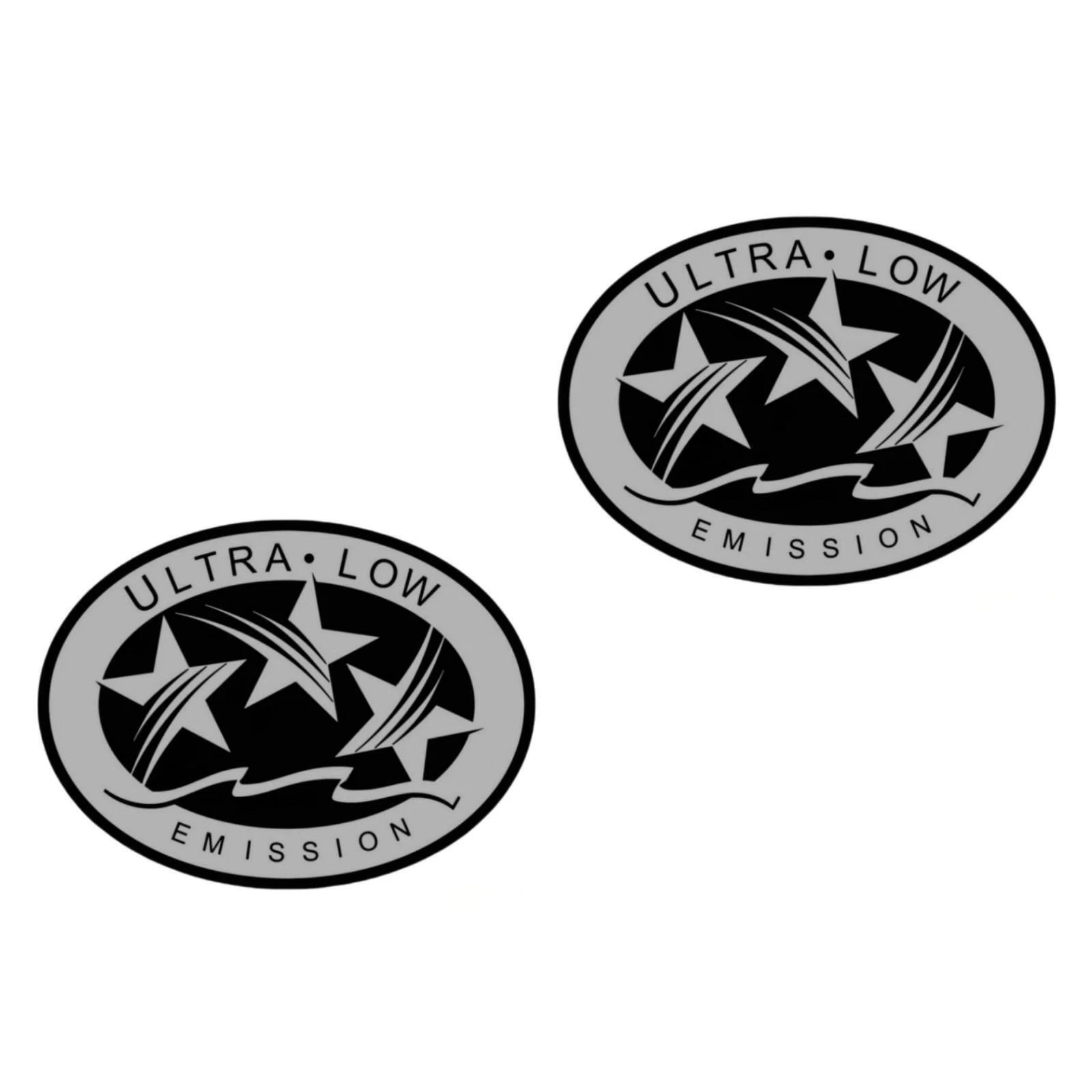 2X Outboard Graphic Sticker for Yamaha (CA DOT, Silver)