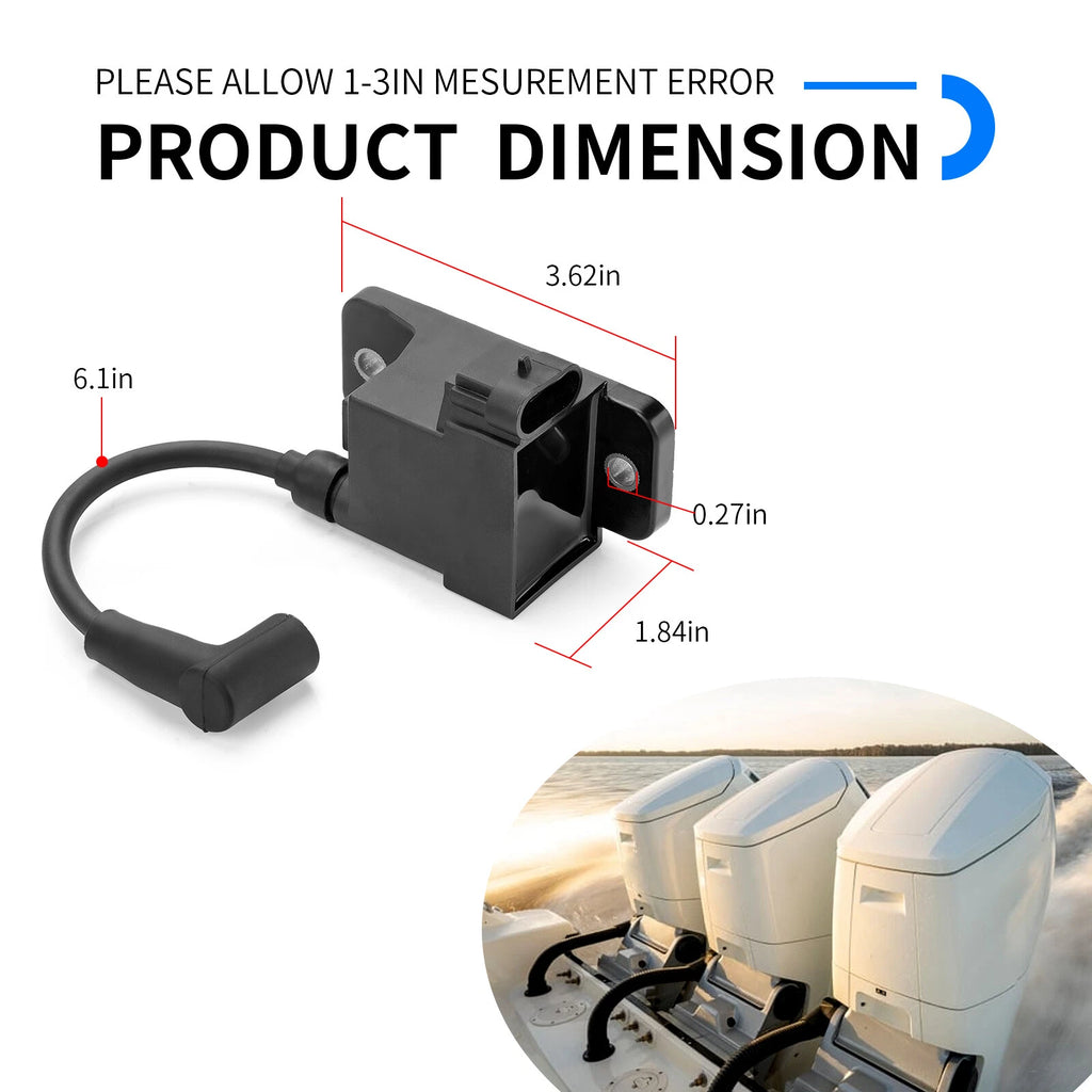 3X CDM Ignition Coil 114-7509 for Mercury Force 40 50 75 90 120 HP (1996–1999)