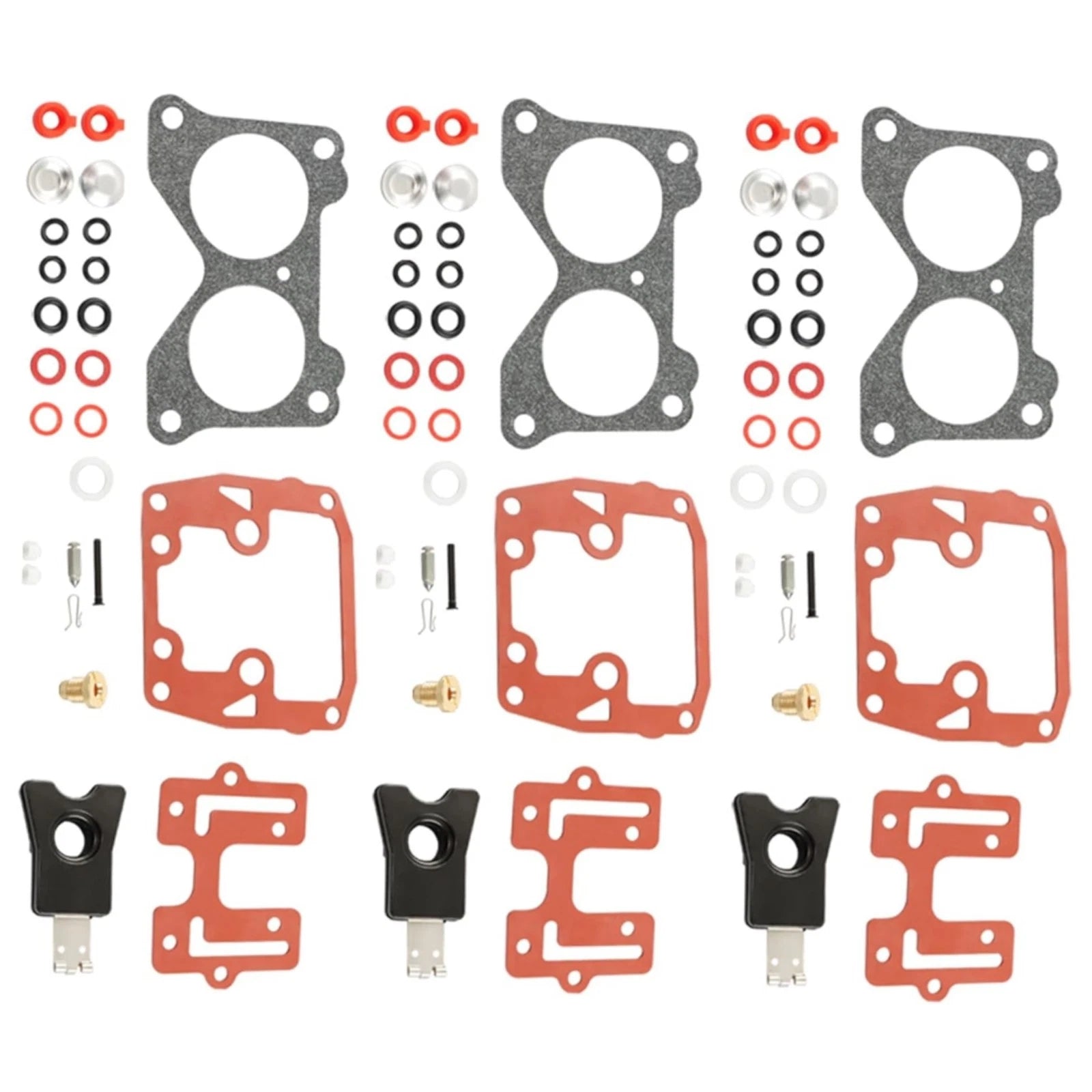 3Pcs Carburetor Kit for Johnson/Evinrude Outboard (434888, 435443, 0439076, 18-7046)