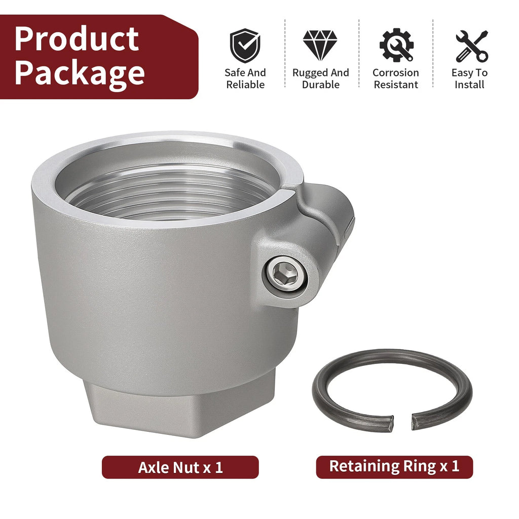 Axle Nut & Retaining Ring for Polaris Trail Boss 330 (2005–2010) 5137564 7670160