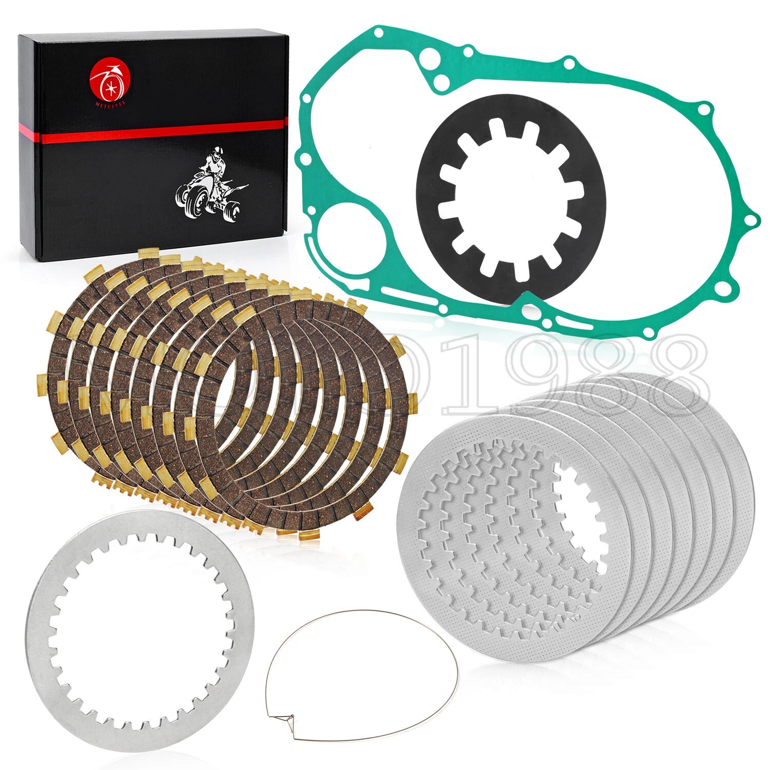 Clutch Friction Plates Kit with Gasket for Yamaha XVS1100 V-Star 1100 (1999–2009)