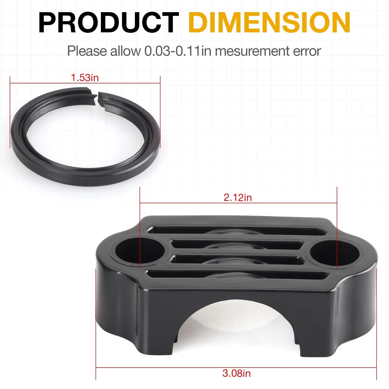 Steering Stem Bushing & Seal Kit for Yamaha Grizzly 350 450 550 700 Raptor 700 (2007–2021)