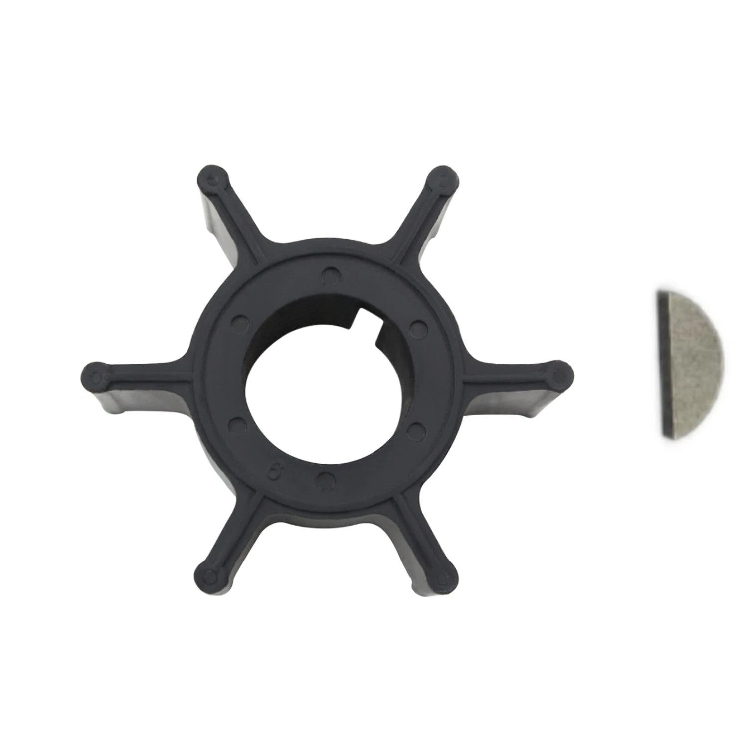 Water Pump Impeller & Key for Yamaha Marine Outboard 8hp 15hp (18-3063, 662-44352-00)
