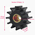 Impeller Kit for Johnson 09-801B, Jabsco 4568-0001, Sierra 18-3075, Volvo 875575