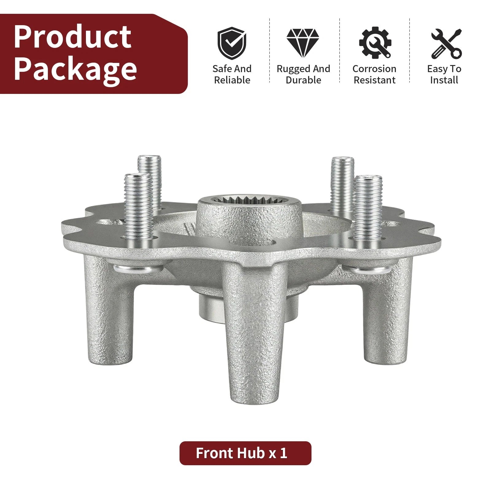 Front Wheel Hub for Yamaha Kodiak 450 (2003–2006) 5ND-F5111-21-00