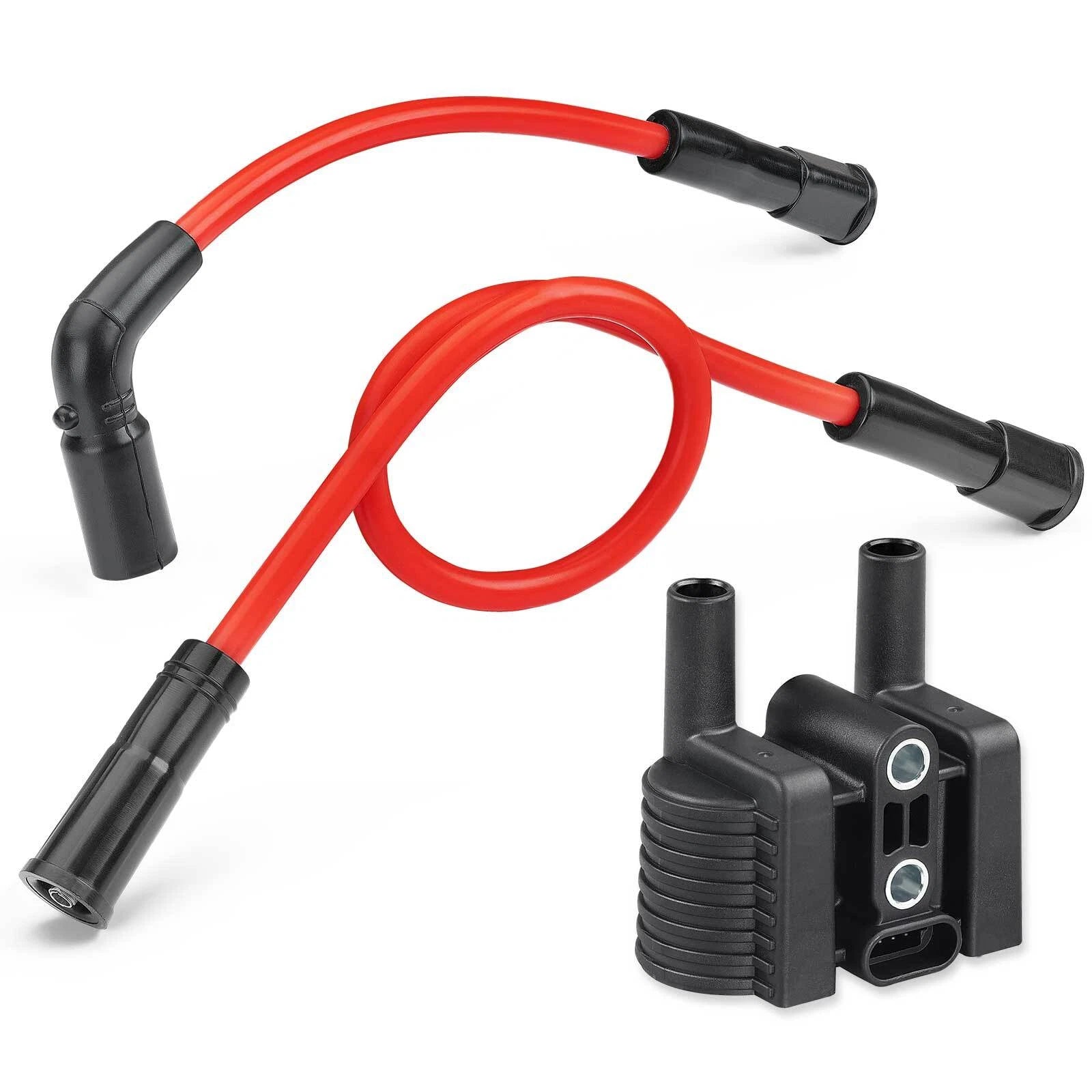Ignition Coil & Spark Plug Wire & Cap for Harley SuperLow XL1200T XL883L (2014–2020)